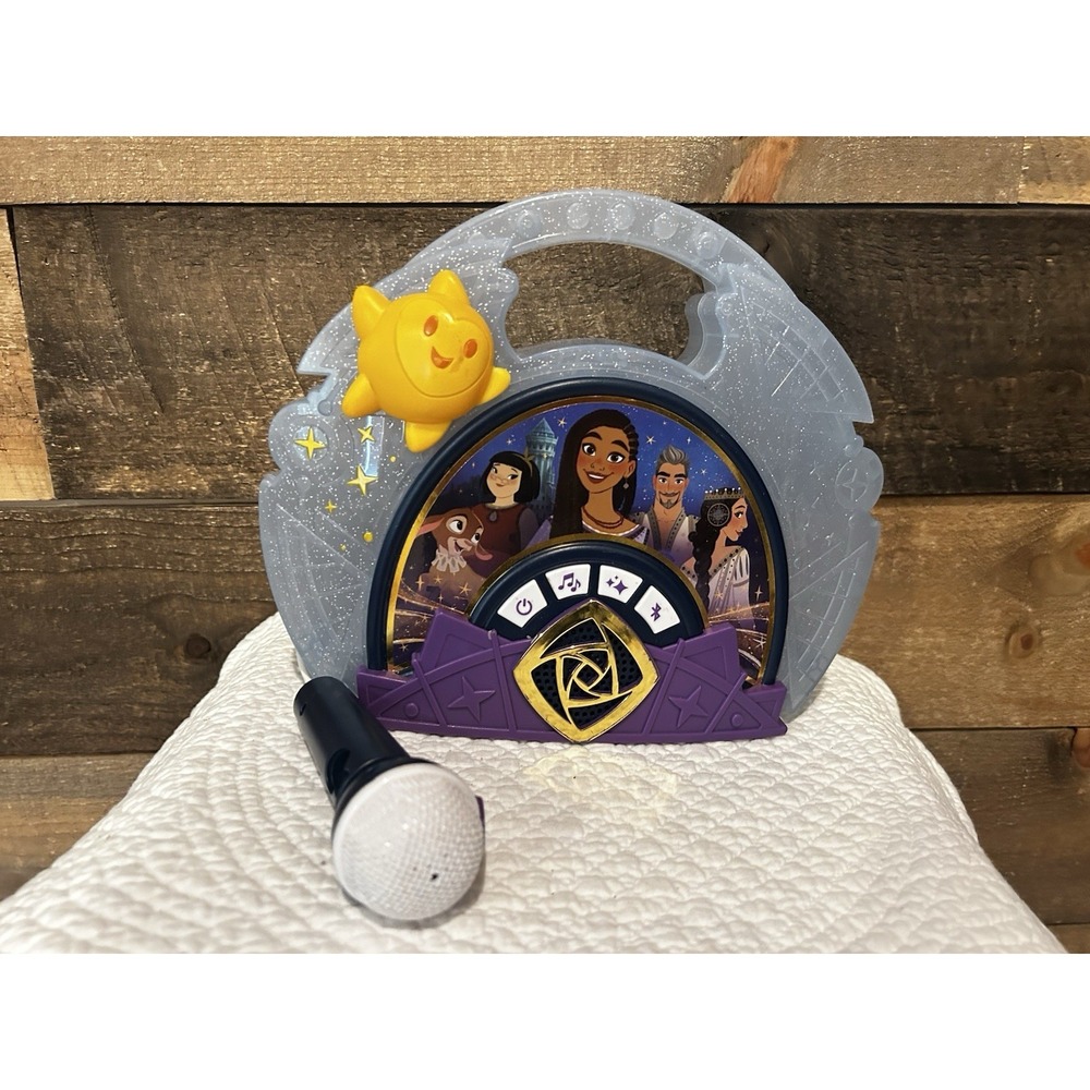Disney WISH Sing-Along Kids  Boombox Bluetooth & Working Mic